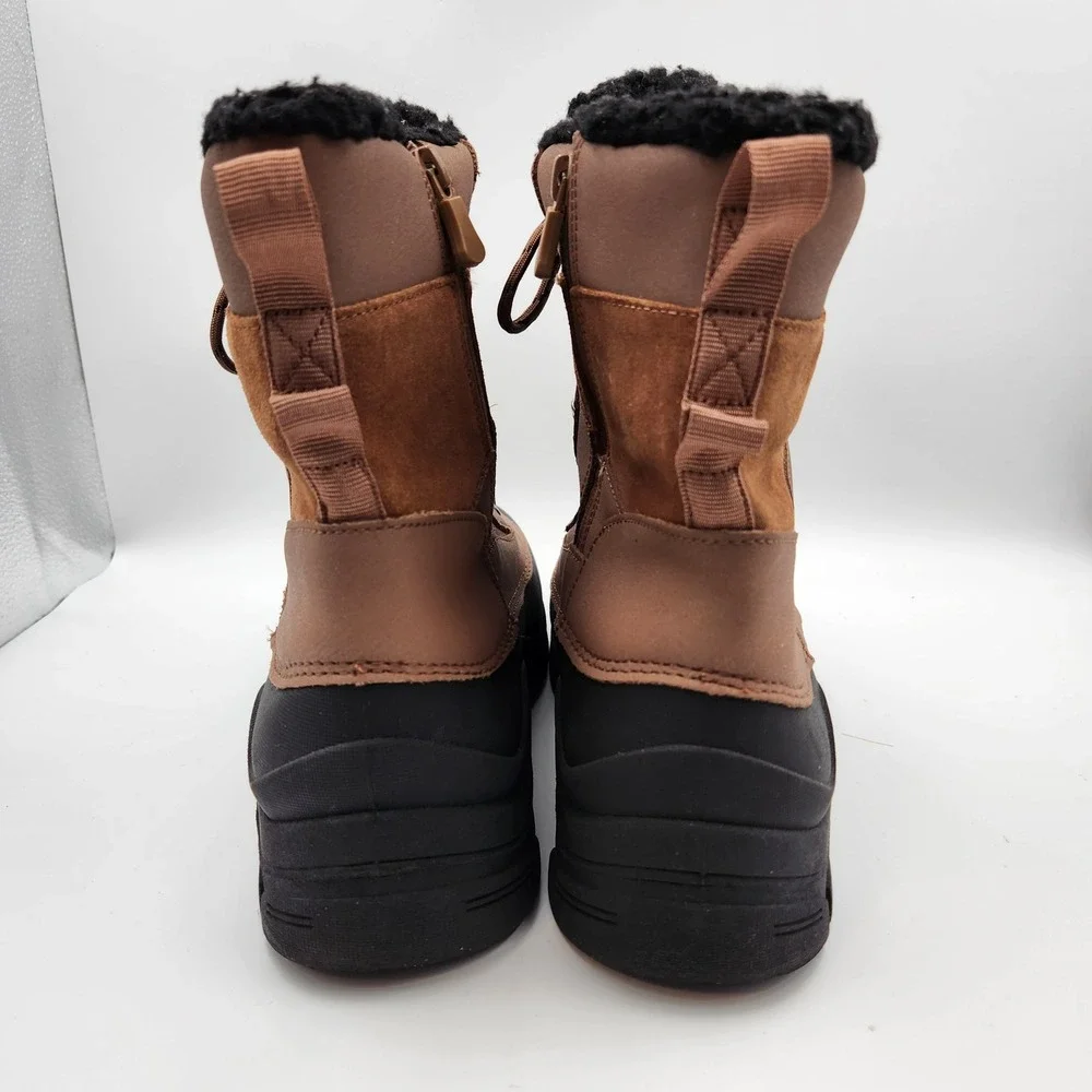All‎ in Motion Boots Mens 10 Brown Winter Snow Hiking Thermolite Zip Gorpcore